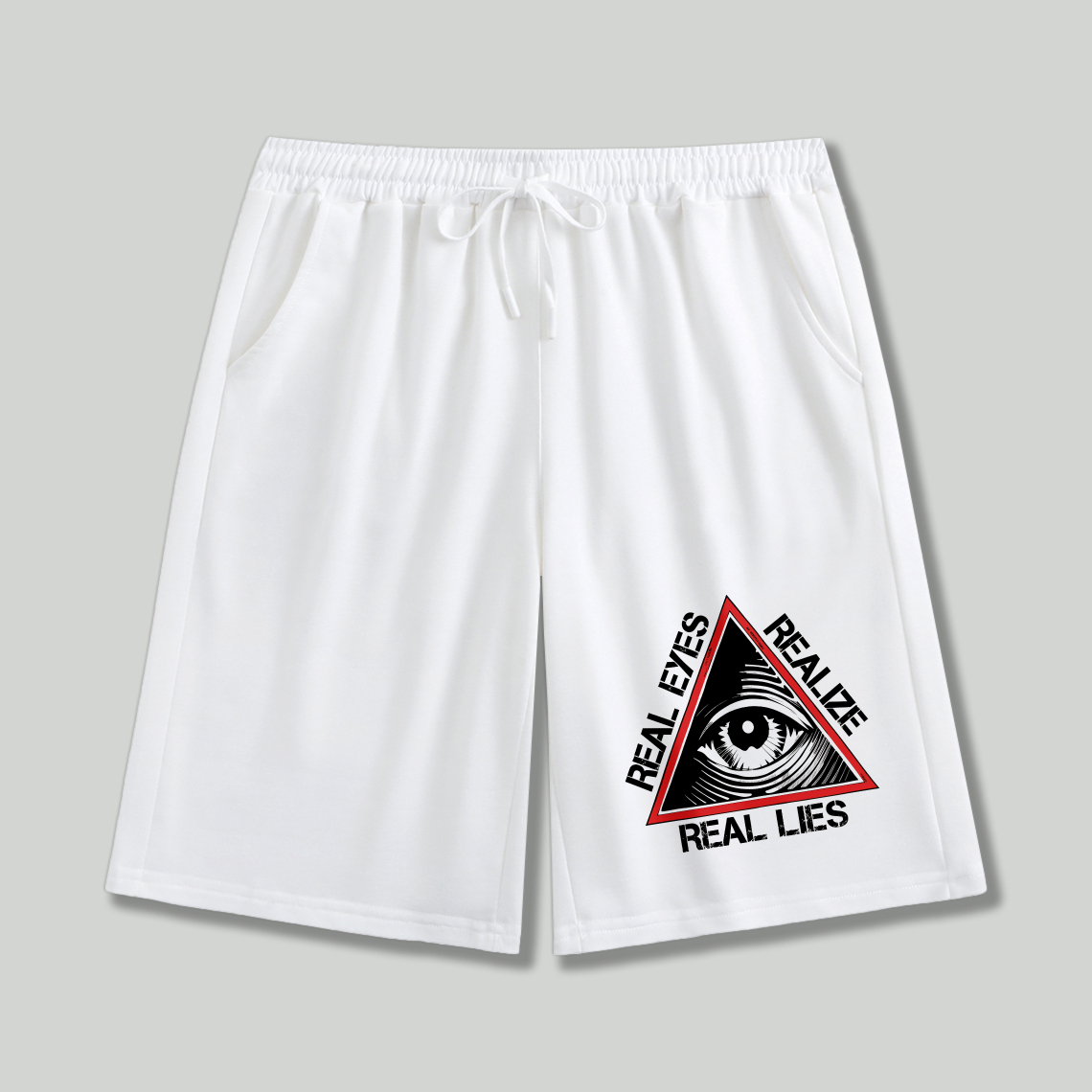 Dorawear™ All Seeing Eye Real Eyes Realize Real Lies Shorts(2)-Dorawear