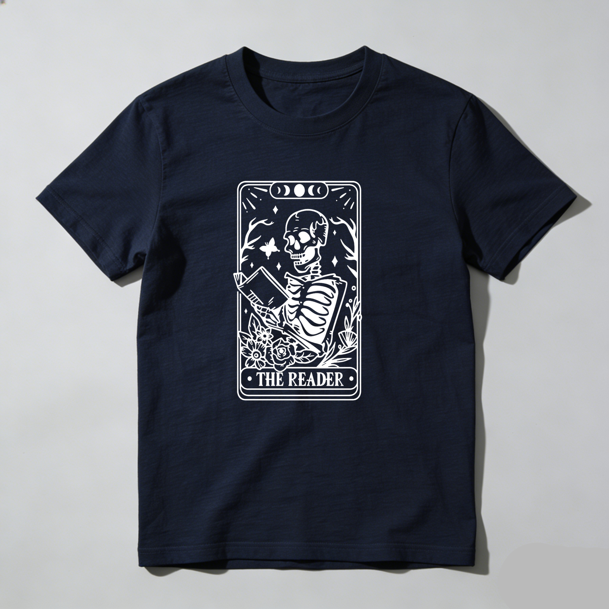 Dorawear The Reader Tarot Card Skeleton Reading T Shirt