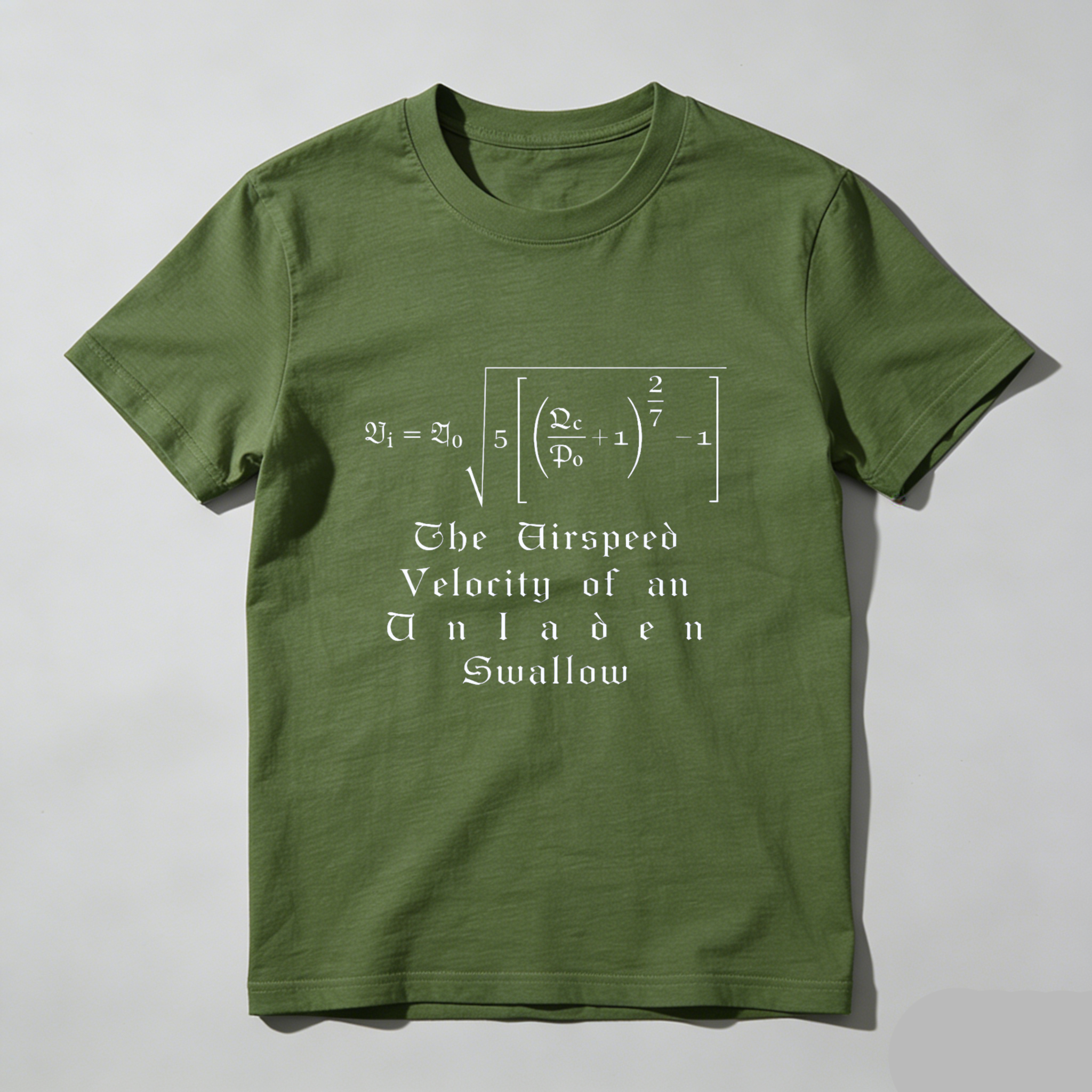 Dorawear™ The Airspeed Velocity Of An Unladen Swallow Pure Cotton Short Sleeve T Shirt-Dorawear