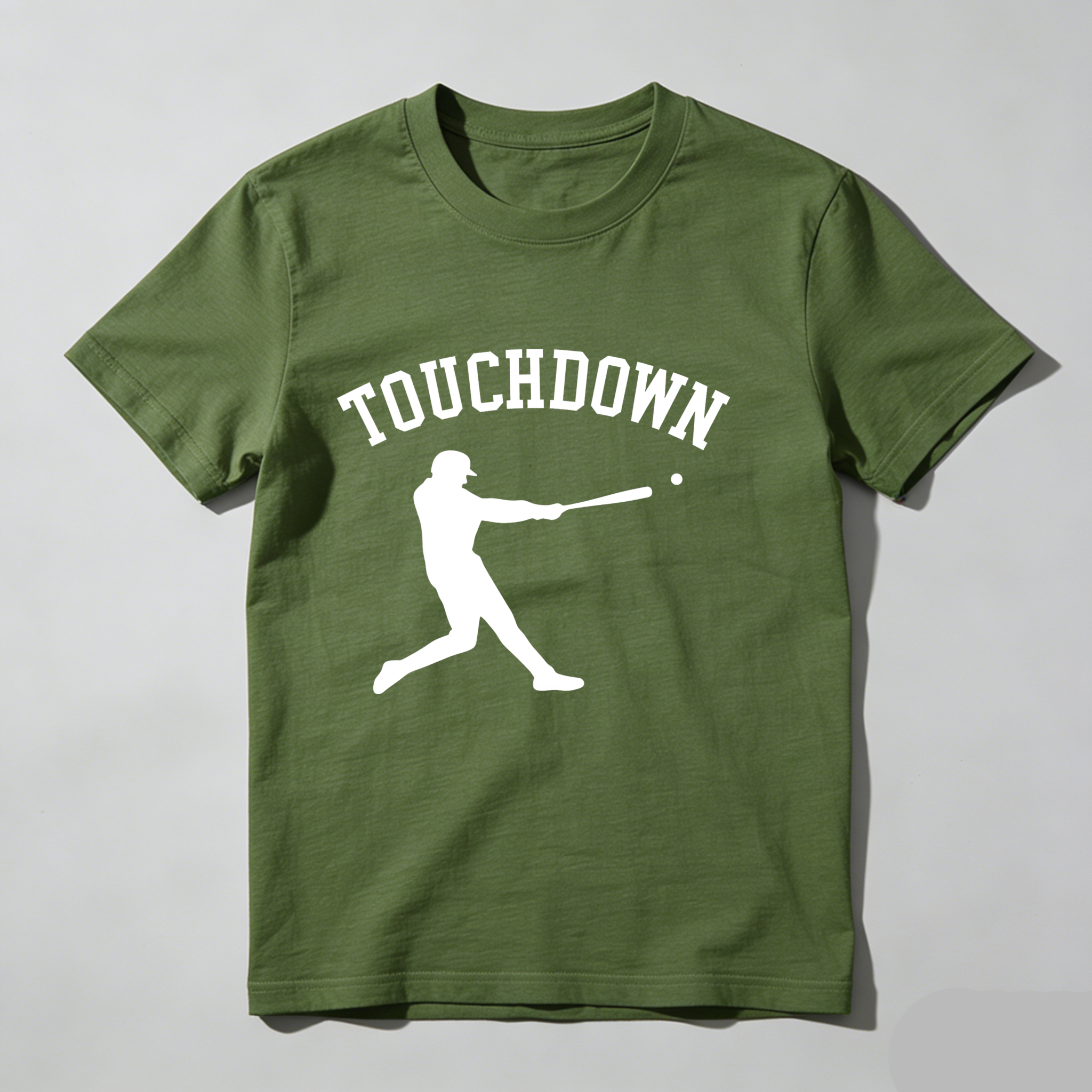 Dorawear™ Touchdown Baseball Player Swing Action T Shirt
