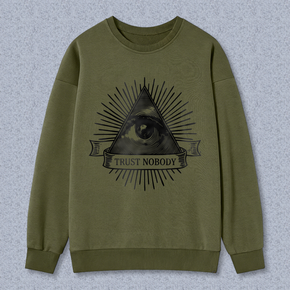 Dorawear™ All Seeing Eye Trust Nobody Symbol Unisex Classic Sweatshirt