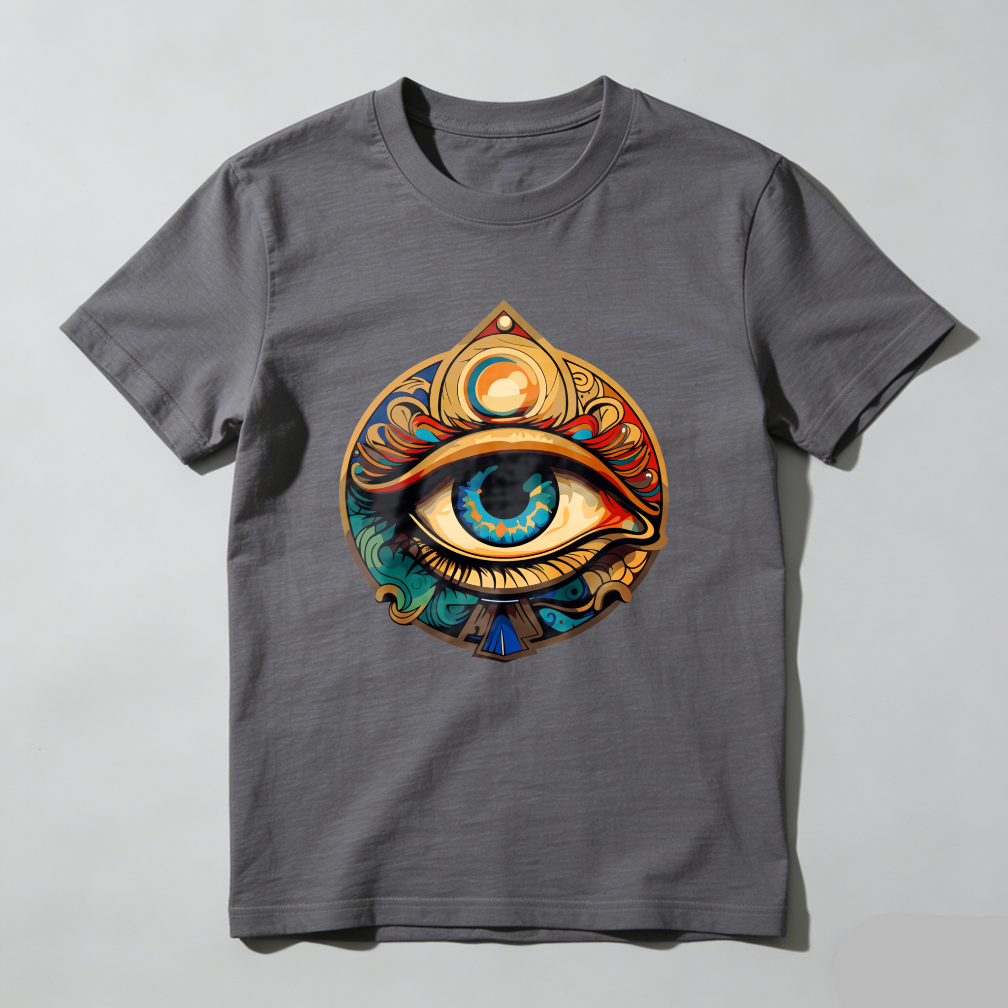 Dorawear™ Eye Symbol With Ornate Design And Colorful Details T Shirt