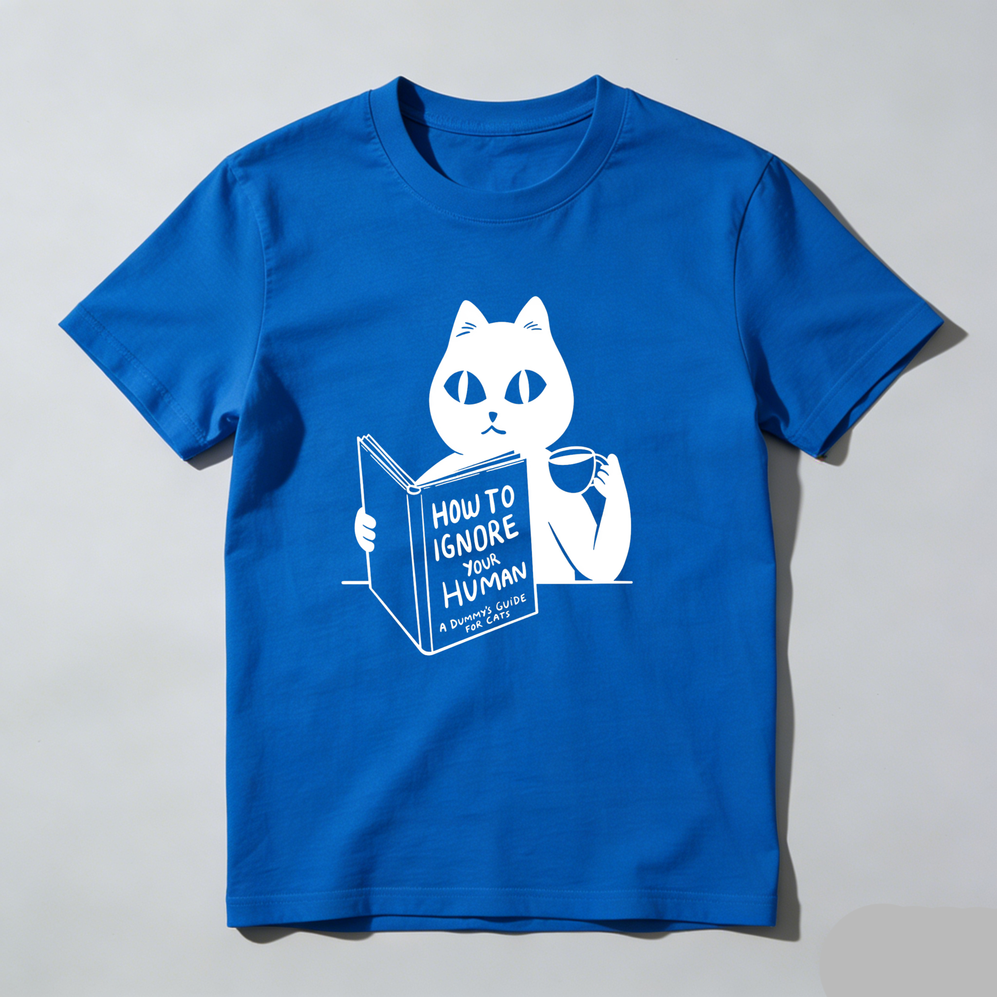 Dorawear Cat Reading Book How To Ignore Your Human T Shirt