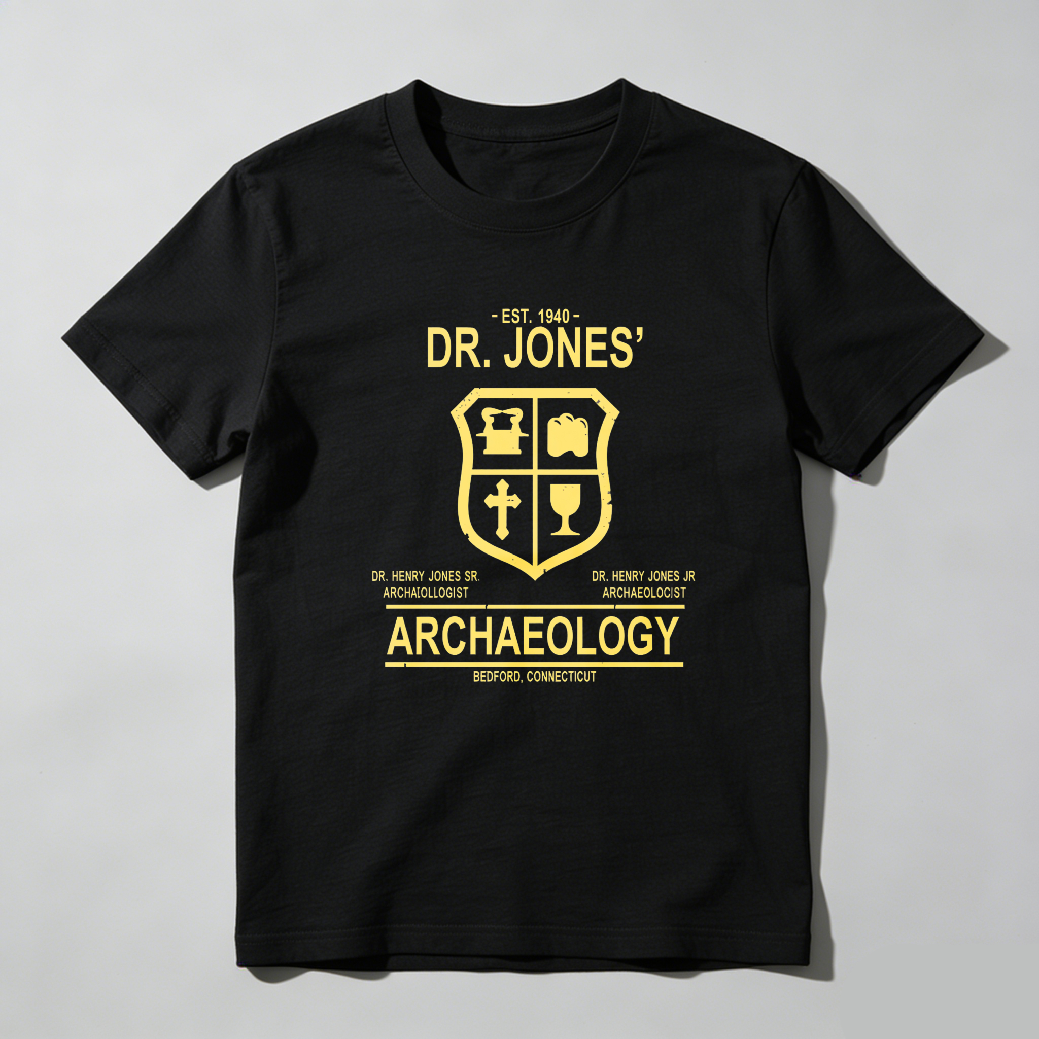Dorawear Dr Jones Archaeology Crest Design T Shirt