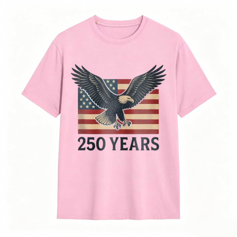 American Eagle With Flag And 250 Years Text T-shirt