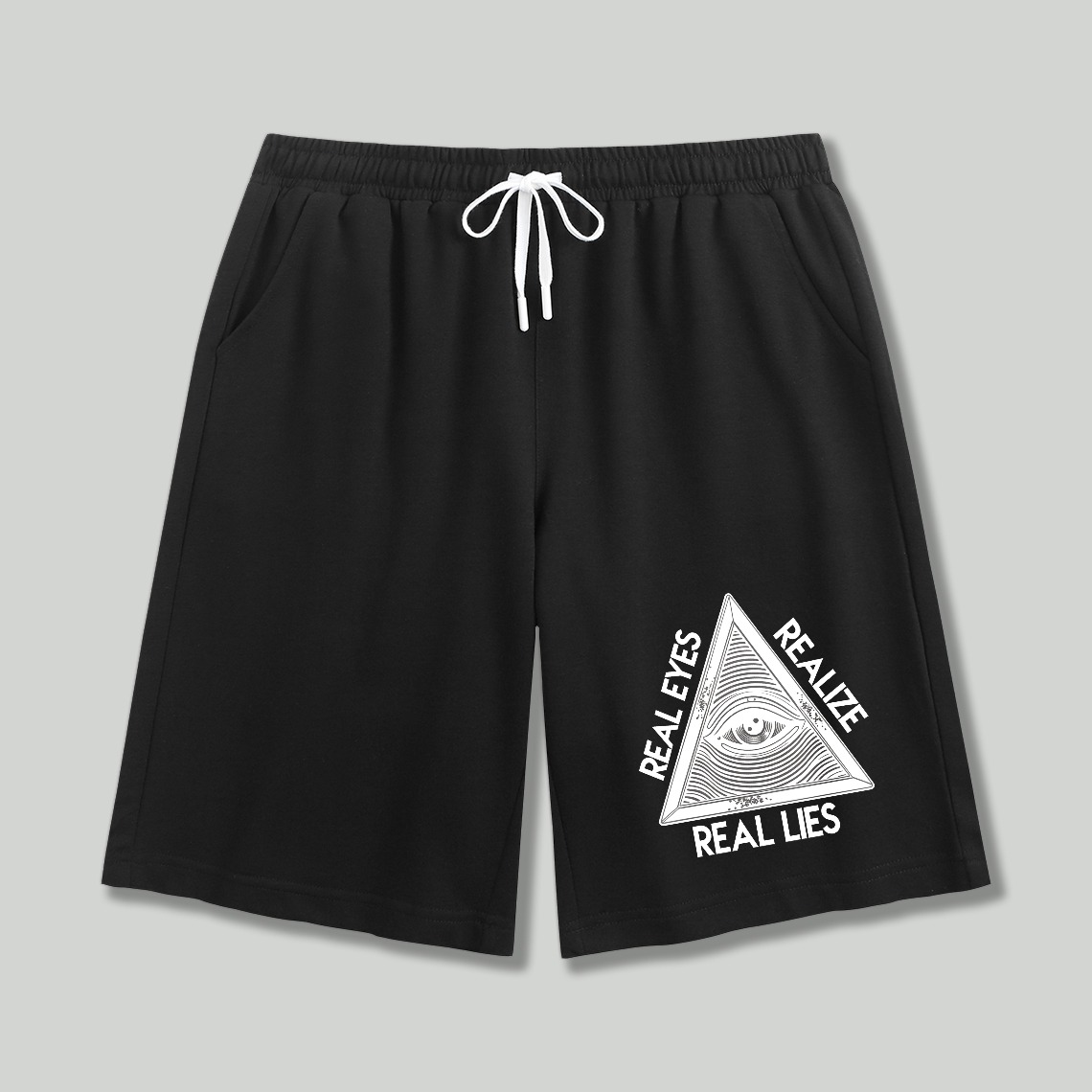 Dorawear™Real Eyes Realize Real Lies Pyramid Eye Shorts