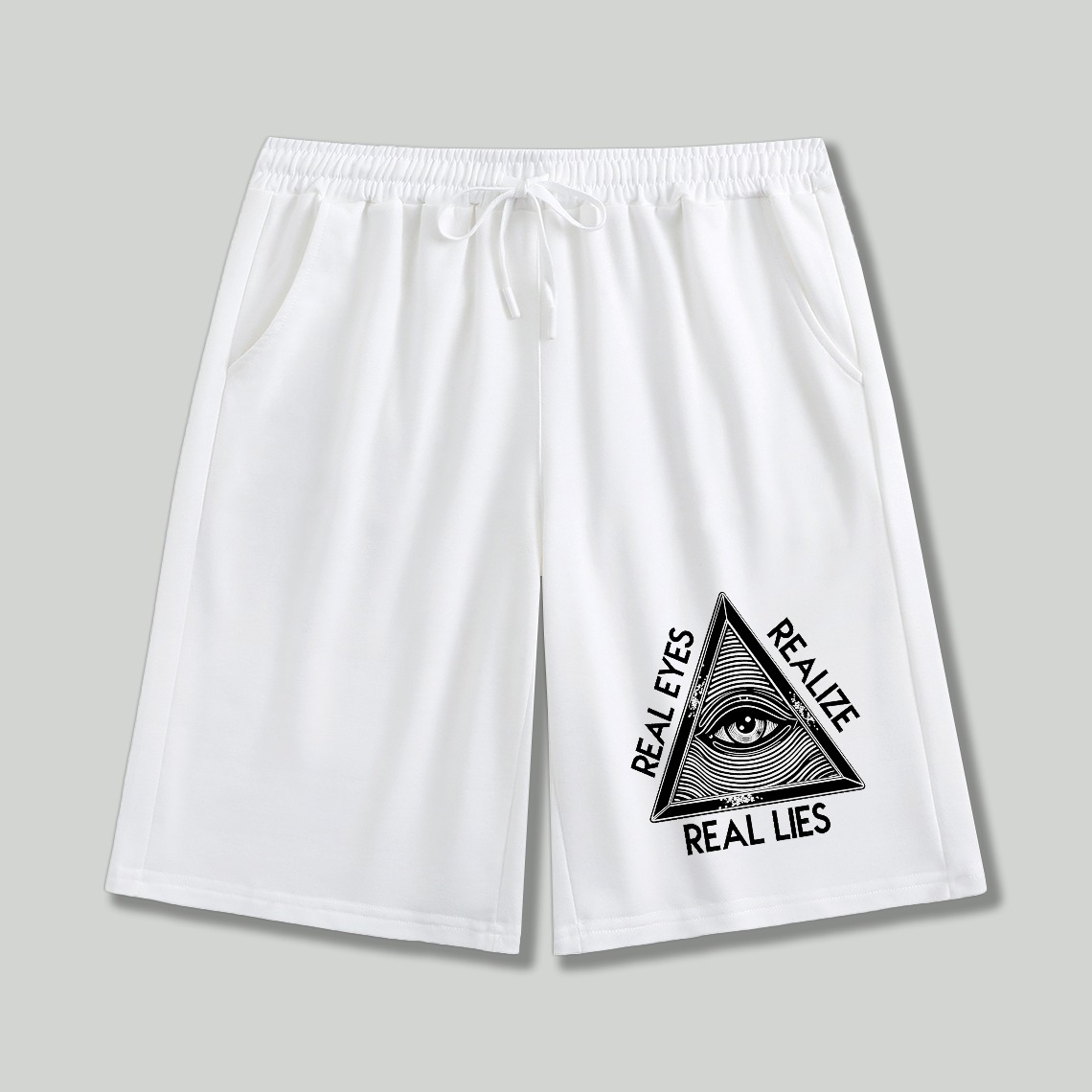 Dorawear™Real Eyes Realize Real Lies Pyramid Eye Shorts