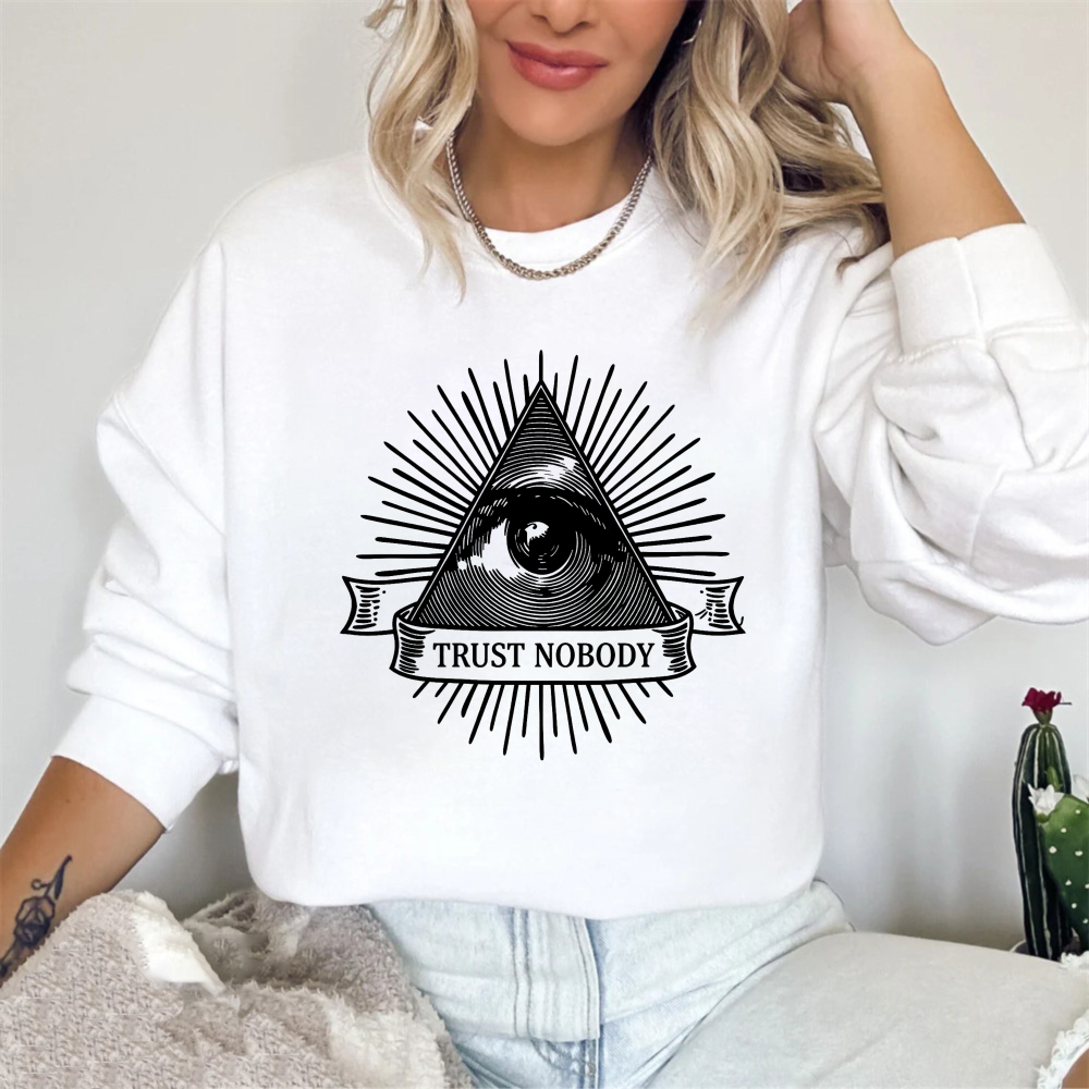 Dorawear™ All Seeing Eye Trust Nobody Symbol Unisex Classic Sweatshirt
