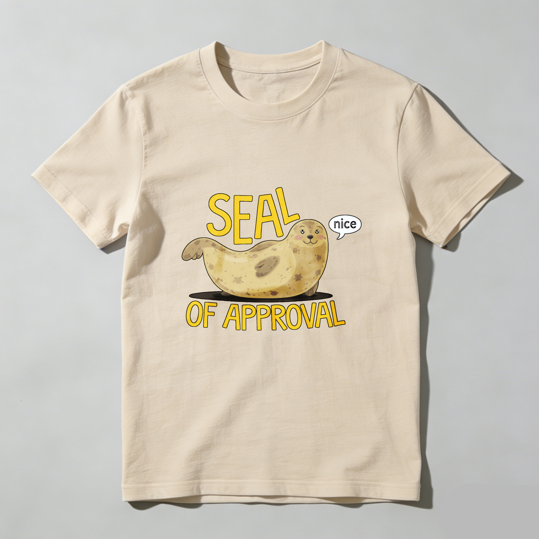 Dorawear™ Seal Of Approval Nice Pure Cotton Short Sleeve T Shirt-Dorawear