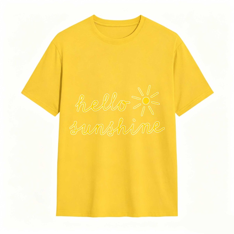 Dorawear™Hello Sunshine With Sun Icon Unisex Classic T-shirt