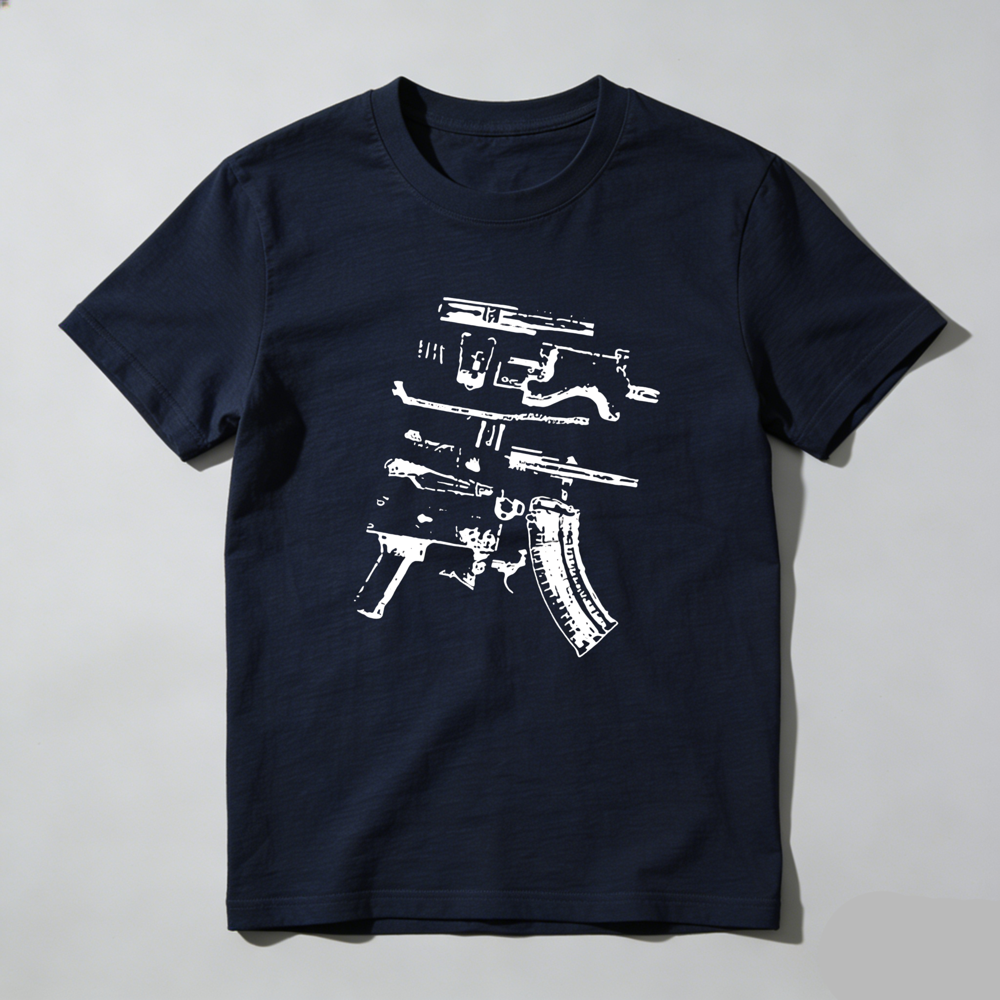 Dorawear™  Gun Parts Diagram Print T Shirt