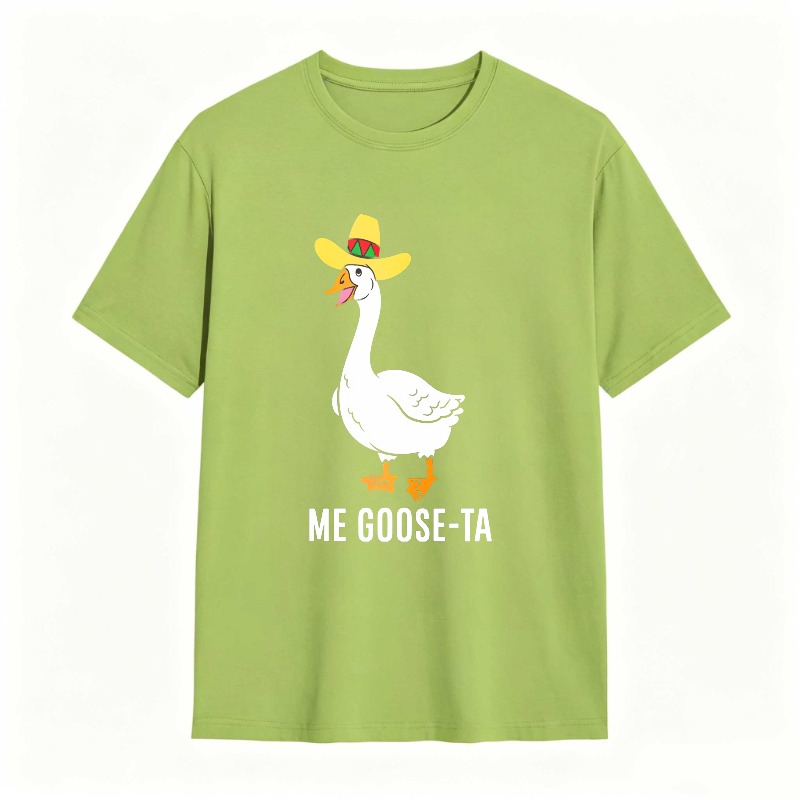 Dorawear™ Duck Wearing Sombrero With Me Goose Ta Text Unisex Classic T-shirt