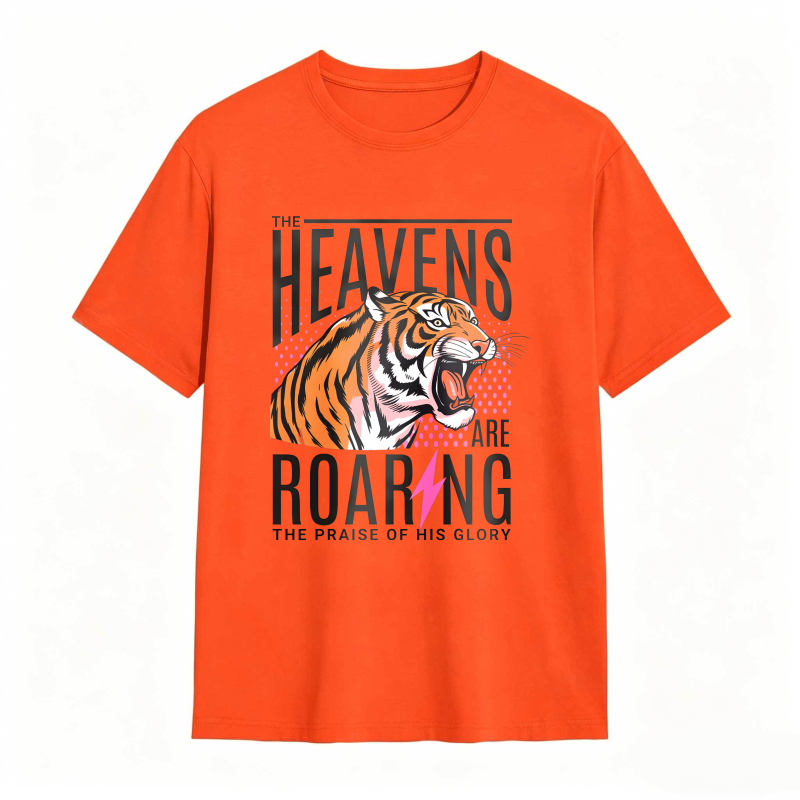 Dorawear™ Tiger Roaring With Heaven Praise Design Unisex Classic T-shirt