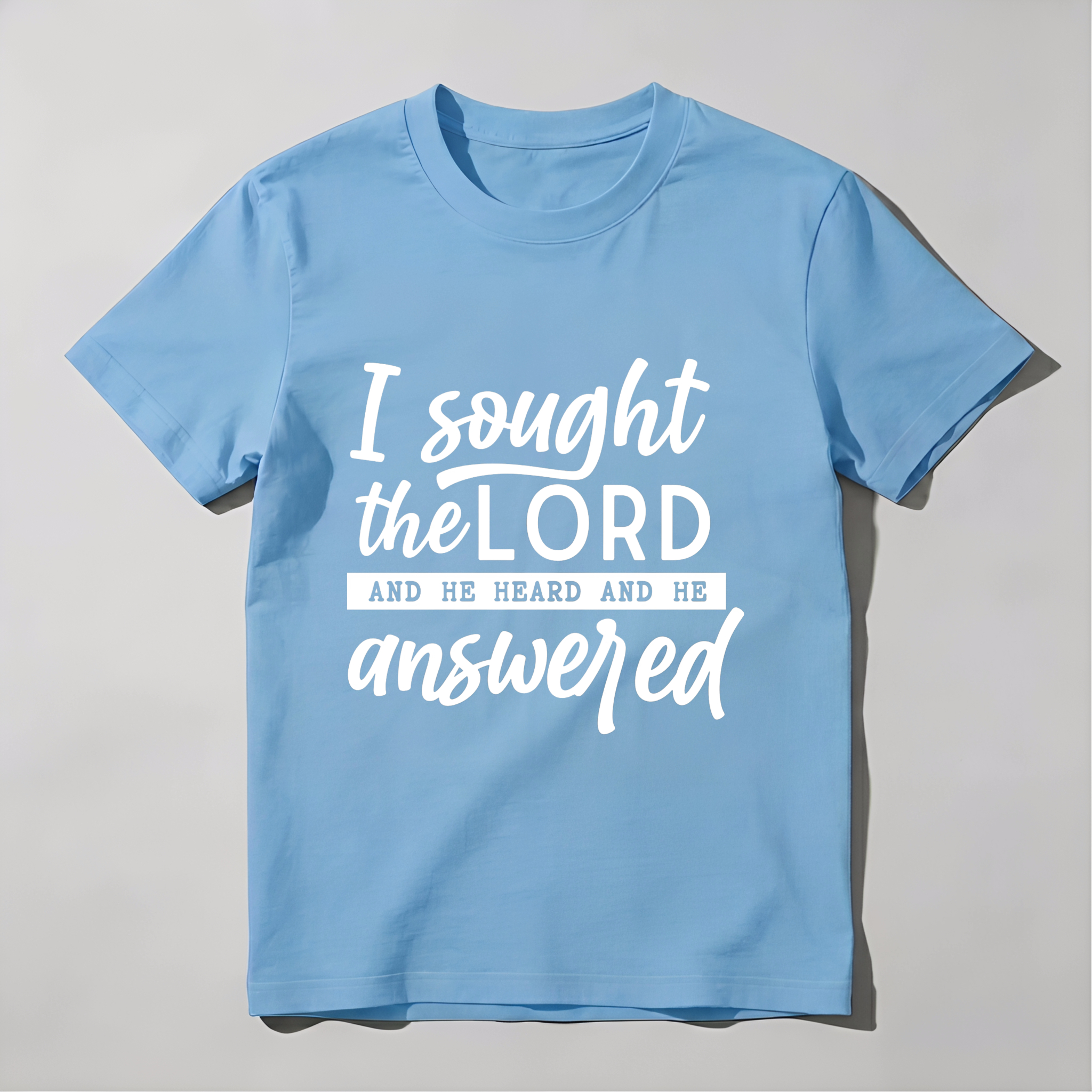 Dorawear™ Faith TShirt Inspiring Scripture Print I Found The Lord He Healed Me