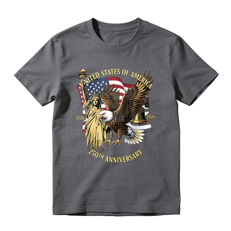 United States Of America 250th Anniversary Eagle And Flag Design Unisex Classic T-shirt