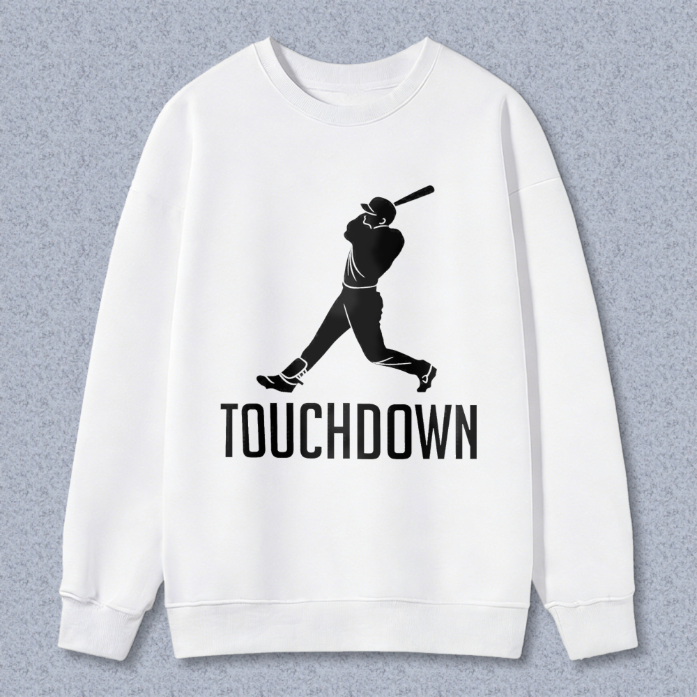 Dorawear™ Baseball Player Silhouette Touchdown Unisex Classic Sweatshirt
