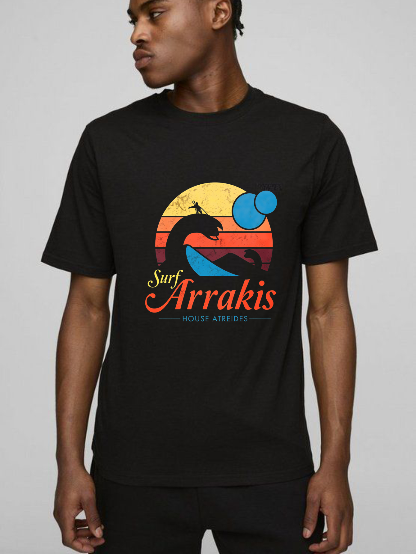 Dorawear™ Surf Arrakis House Atreides Sunset Wave Rider T Shirt