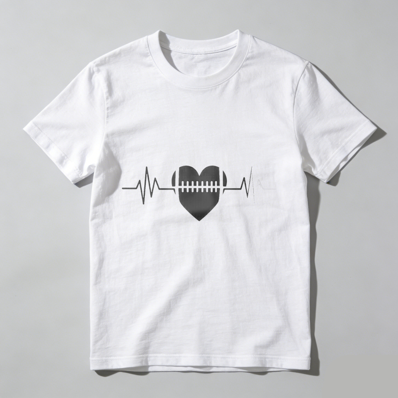 Dorawear™ Heart Beat With Stitched Design T Shirt