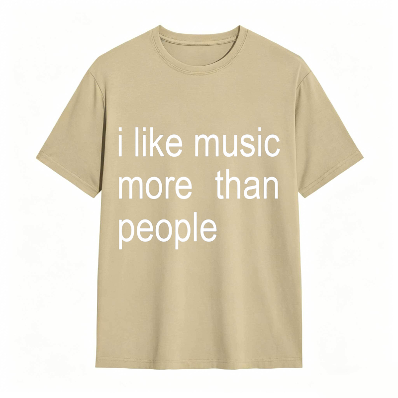 Dorawear™ I Like Music More Than People Unisex Classic T-shirt