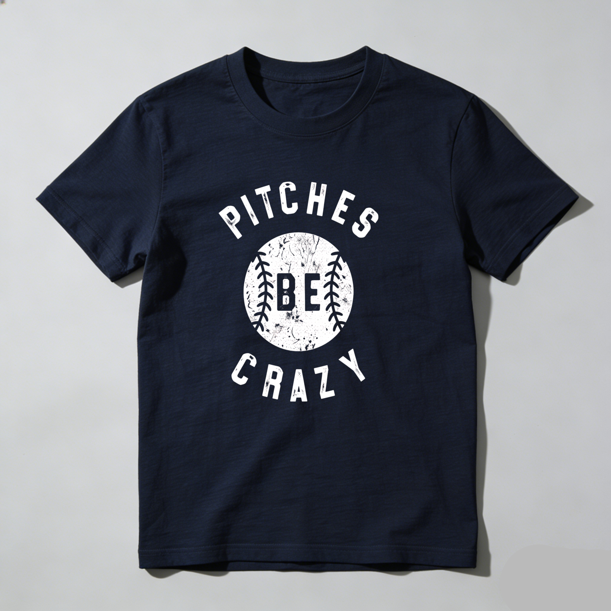 Dorawear™Pitches Be Crazy Baseball Design T Shirt