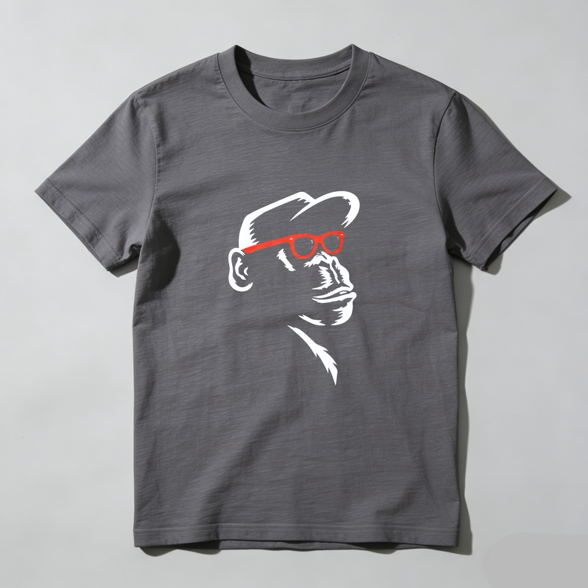 Dorawear Monkey With Red Glasses Pure Cotton Short Sleeve T Shirt