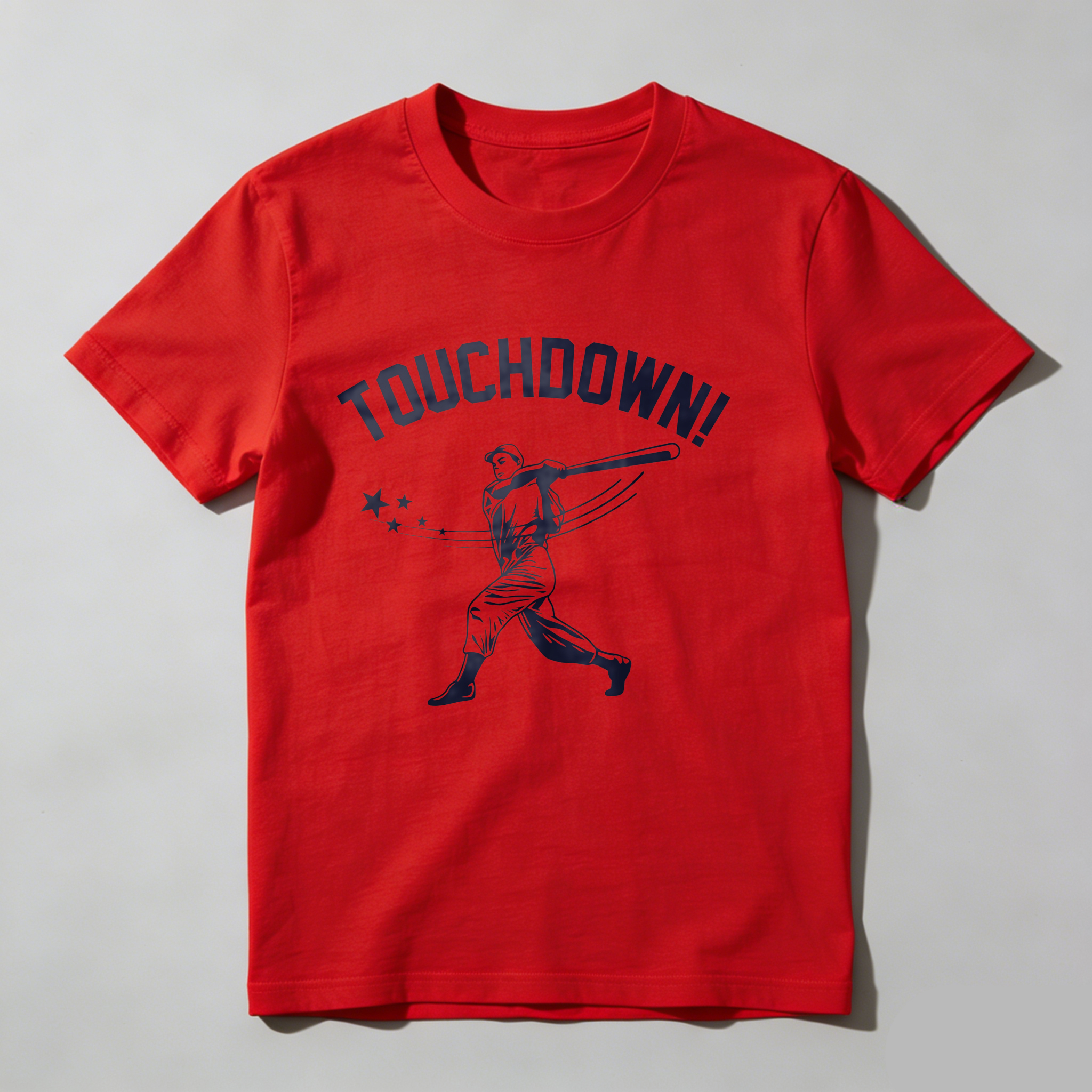 Dorawear™ Touchdown Baseball Player With Stars  T Shirt