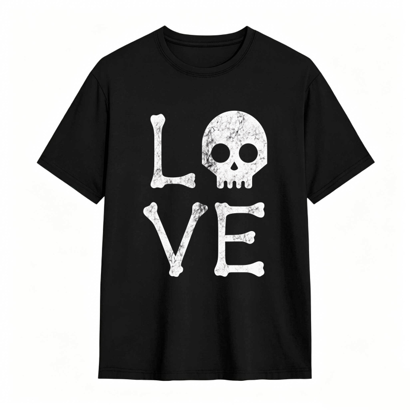 Dorawear™Love Skull Design Unisex Classic T-shirt