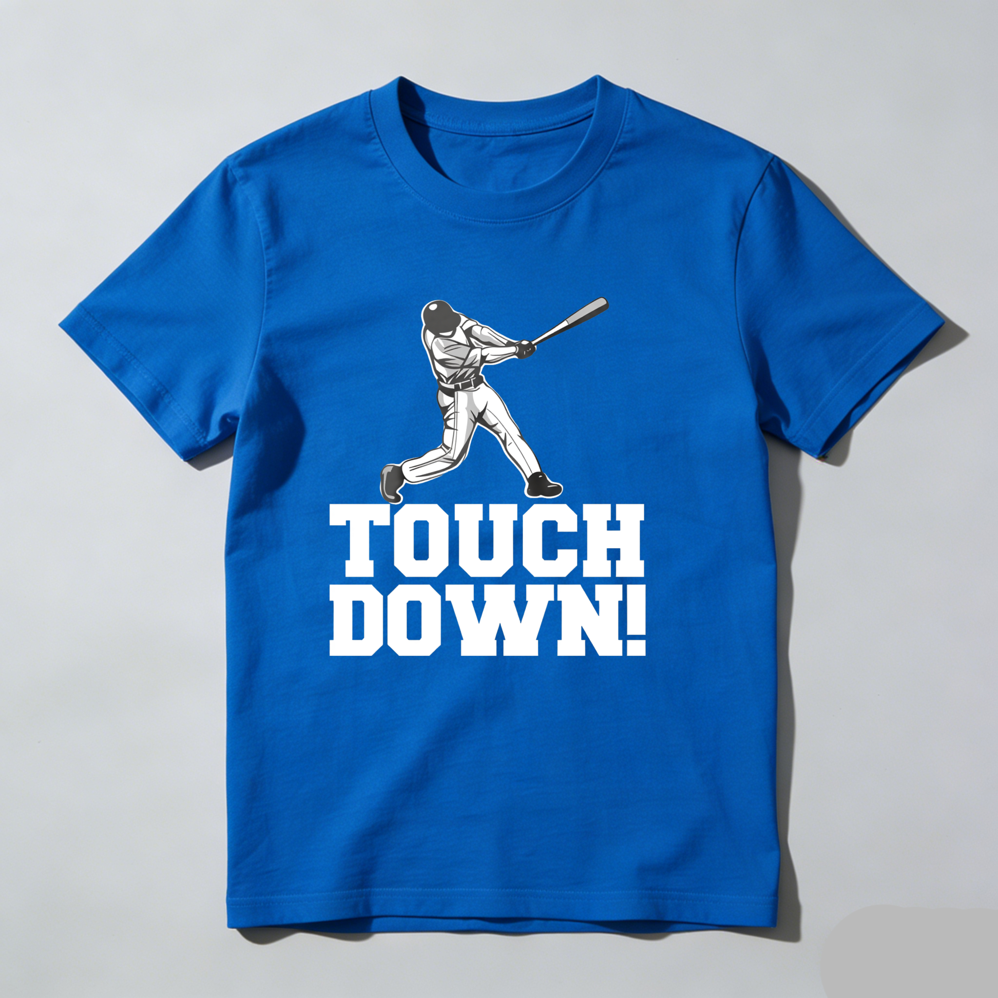 Dorawear™ Touch Down Baseball Player Swinging Bat  T Shirt