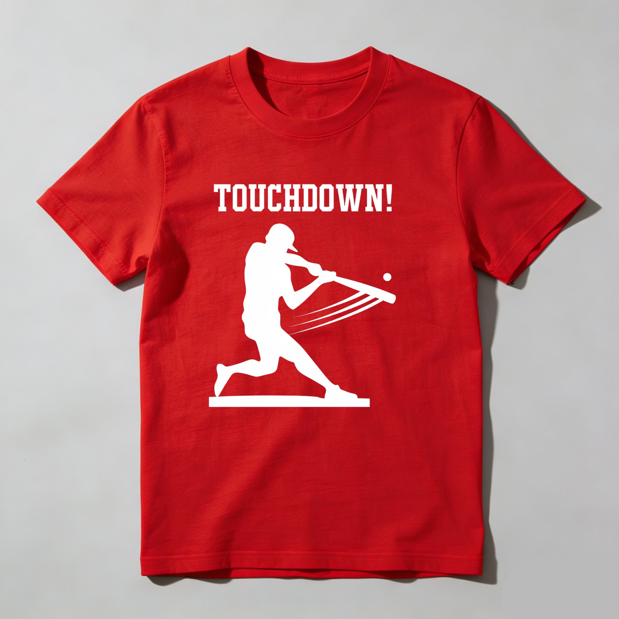 Dorawear™ Touchdown Player Hitting Ball Silhouette  T Shirt