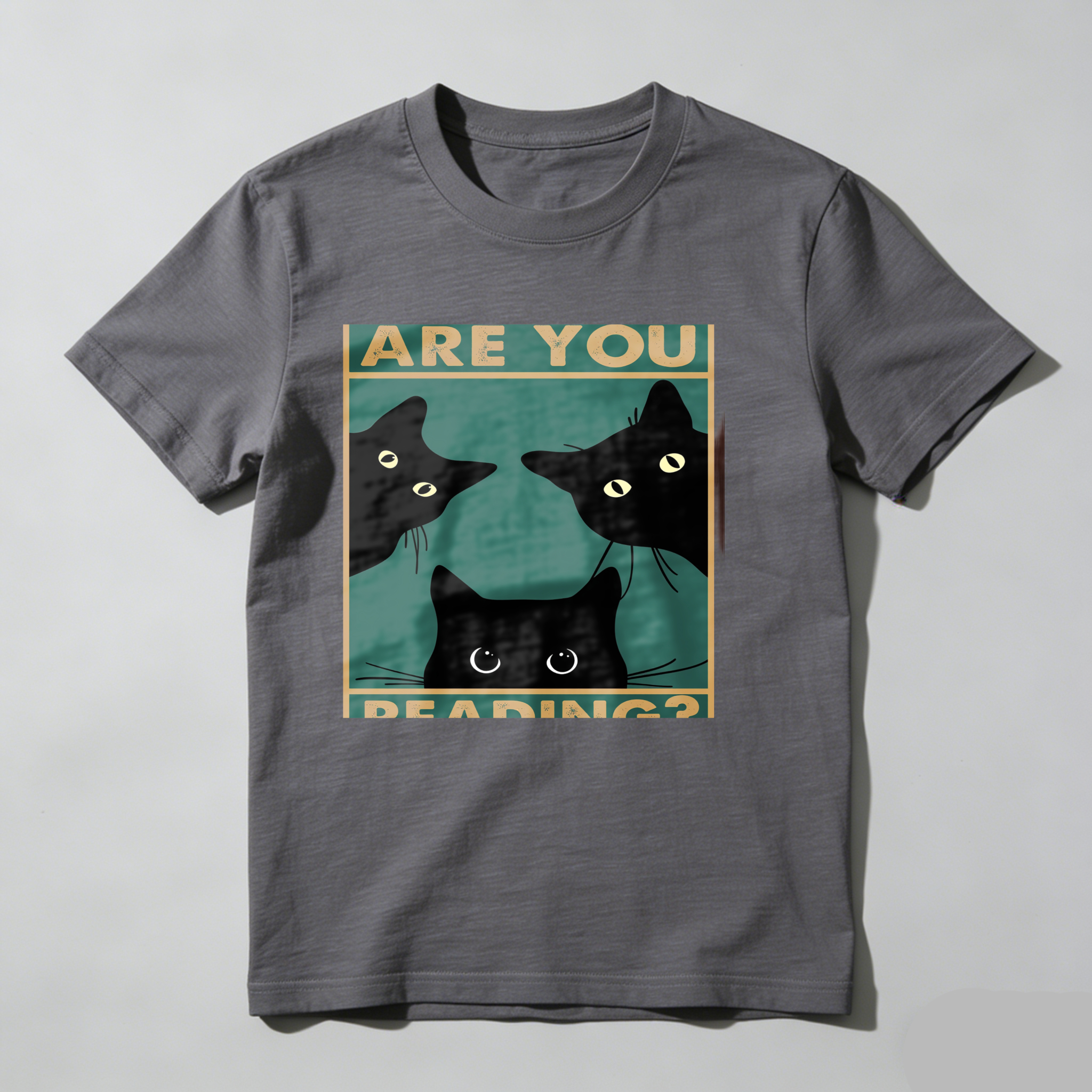 Dorawear™ Are You Reading Three Black Cats T Shirt
