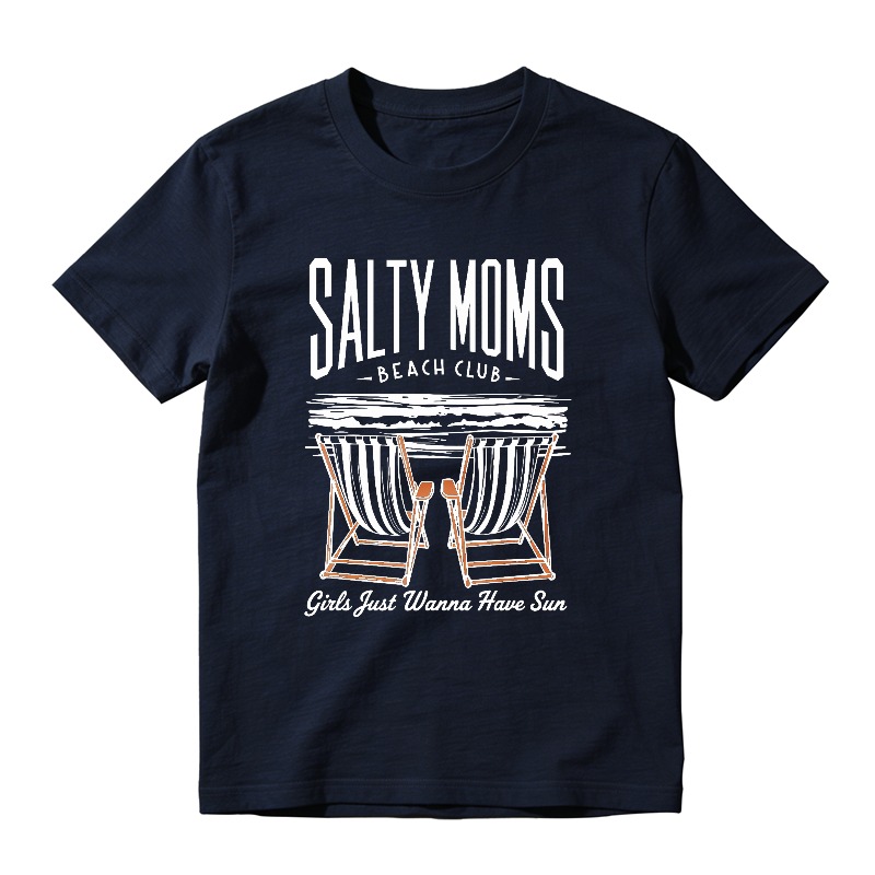 Salty Moms Beach Club Girls Just Wanna Have Sun Unisex Classic T-shirt