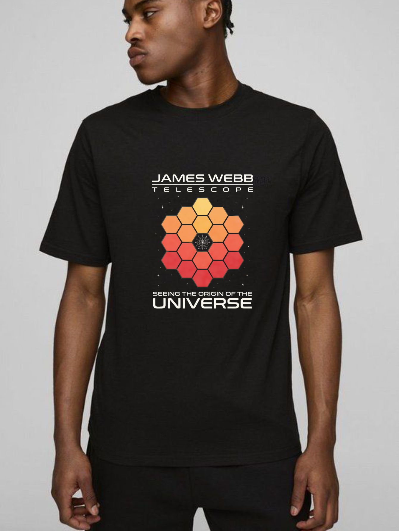 Dorawear™ James Webb Telescope Seeing The Origin Of The Universe Pure Cotton Short Sleeve T Shirt-Dorawear