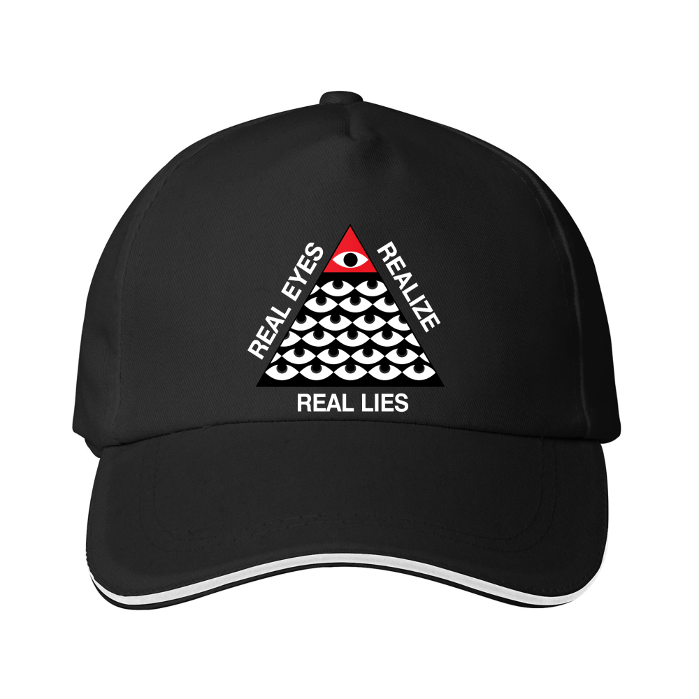Dorawear™ Baseball Cap  Real Eyes Realize Real Lies Pyramid Eye Pattern For Casual Wear