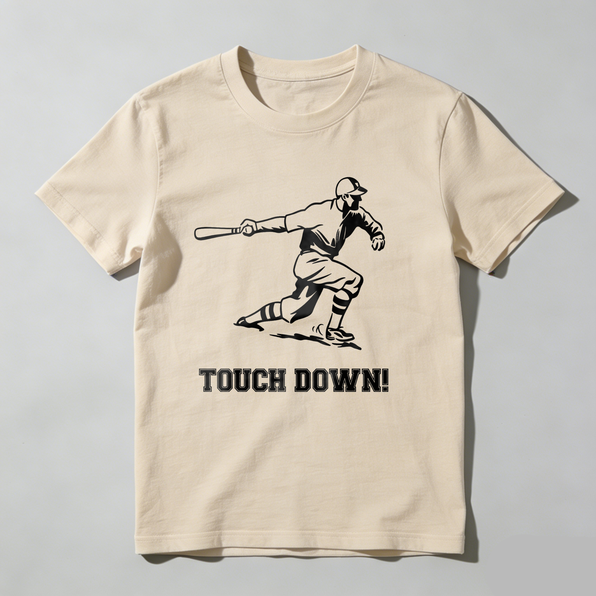 Dorawear™ Baseball Player Swinging Bat Touch Down  T Shirt