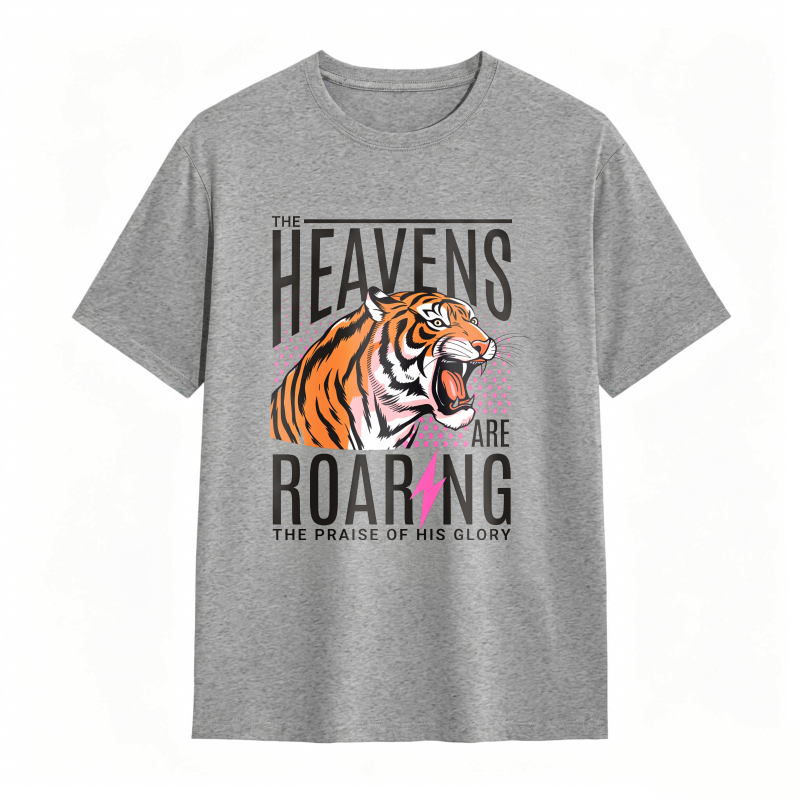 Dorawear™ Tiger Roaring With Heaven Praise Design Unisex Classic T-shirt