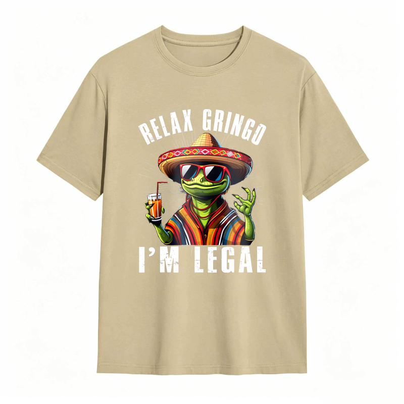 Dorawear™ Relax Gringo I M Legal Frog With Sombrero And Beer Unisex Classic T-shirt