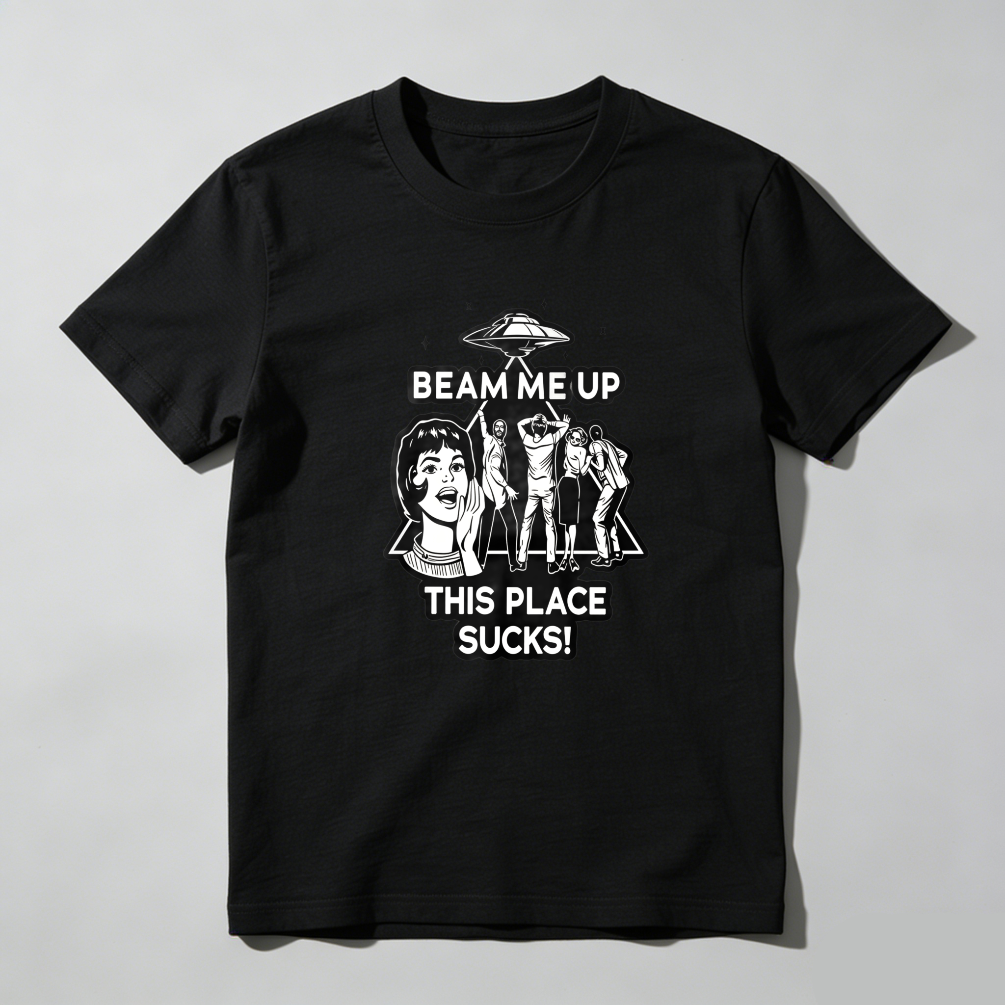 Dorawear Beam Me Up This Place Sucks T Shirt