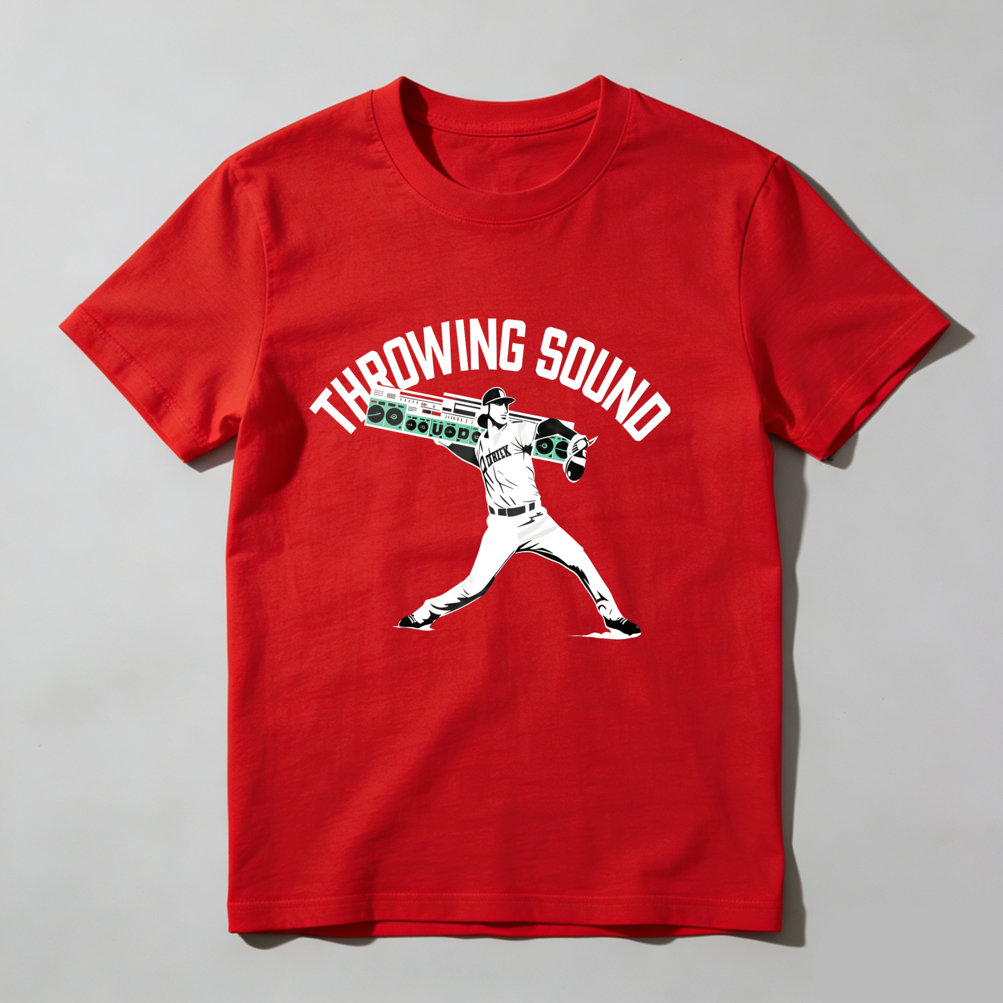 Dorawear™ Throwing Sound Baseball Player Pitching Pose  T Shirt