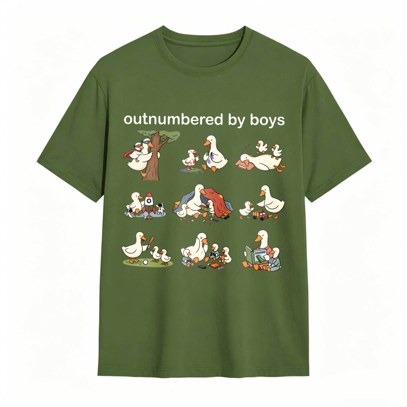 Dorawear™Duck Family With Babies And Tree Pattern Unisex Classic T-shirt