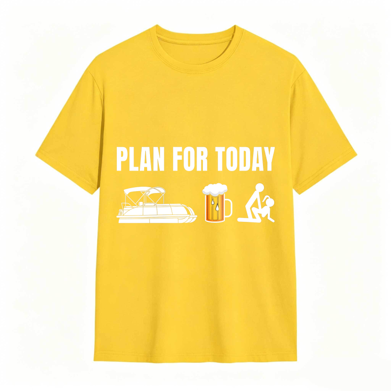 Dorawear™ Plan For Today Boat Beer And Yoga Unisex Classic T-shirt