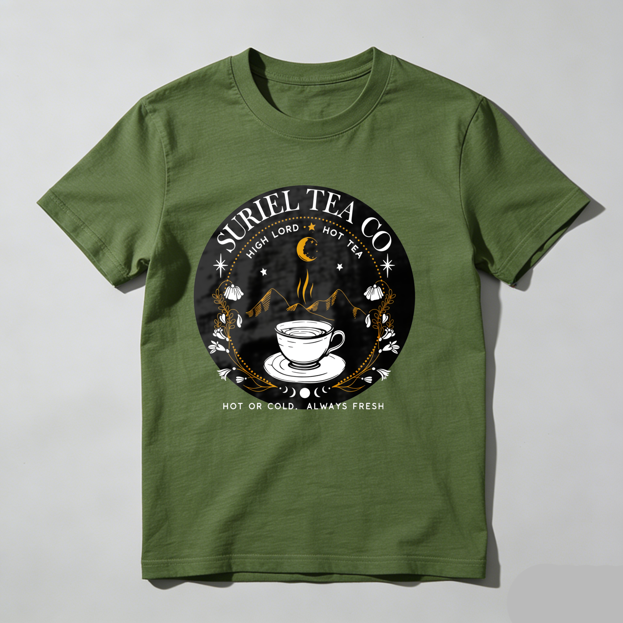 Dorawear Suriel Tea Co High Lord Hot Tea T Shirt
