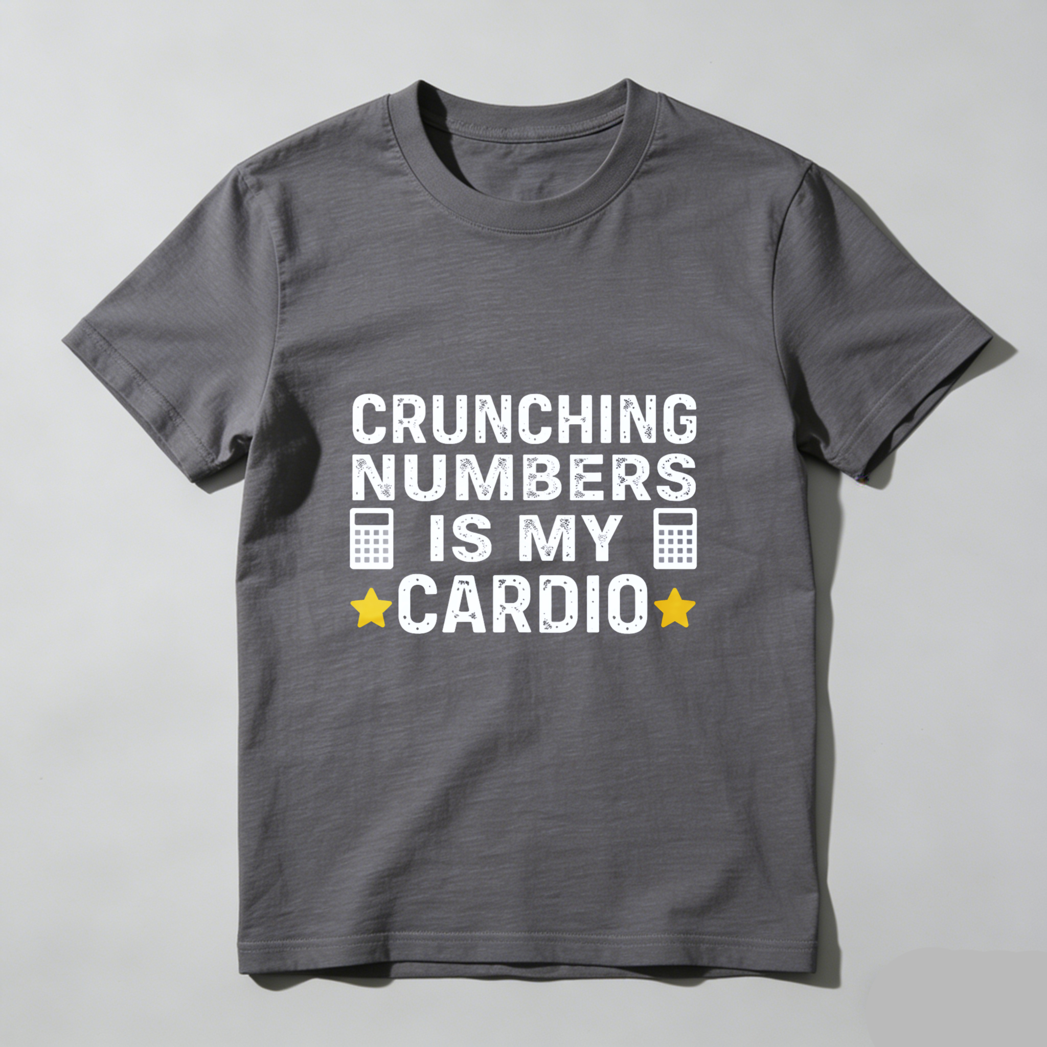 Dorawear™ Crunching Numbers Is My Cardio Pure Cotton Short Sleeve T Shirt-Dorawear