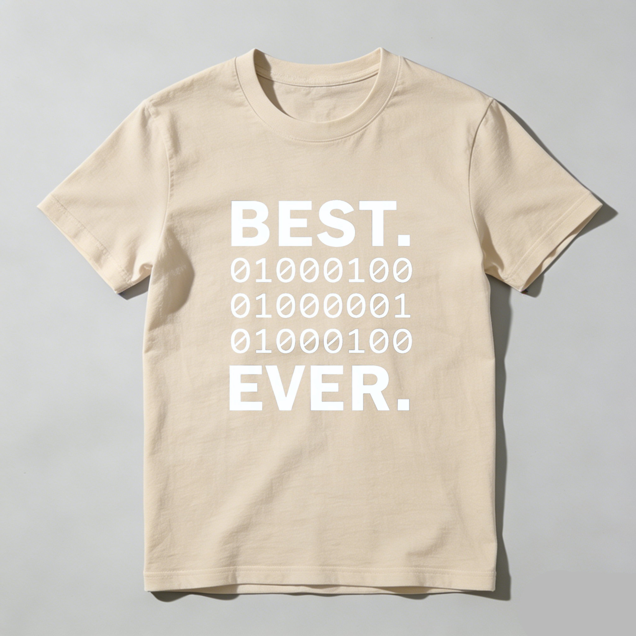 Dorawear™ Best Binary Code Ever Pure Cotton Short Sleeve T Shirt-Dorawear