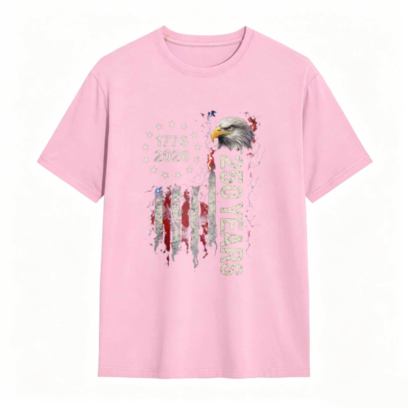 Dorawear™   American Flag Eagle 1776 2026 250 Years Independence Day T-shirt