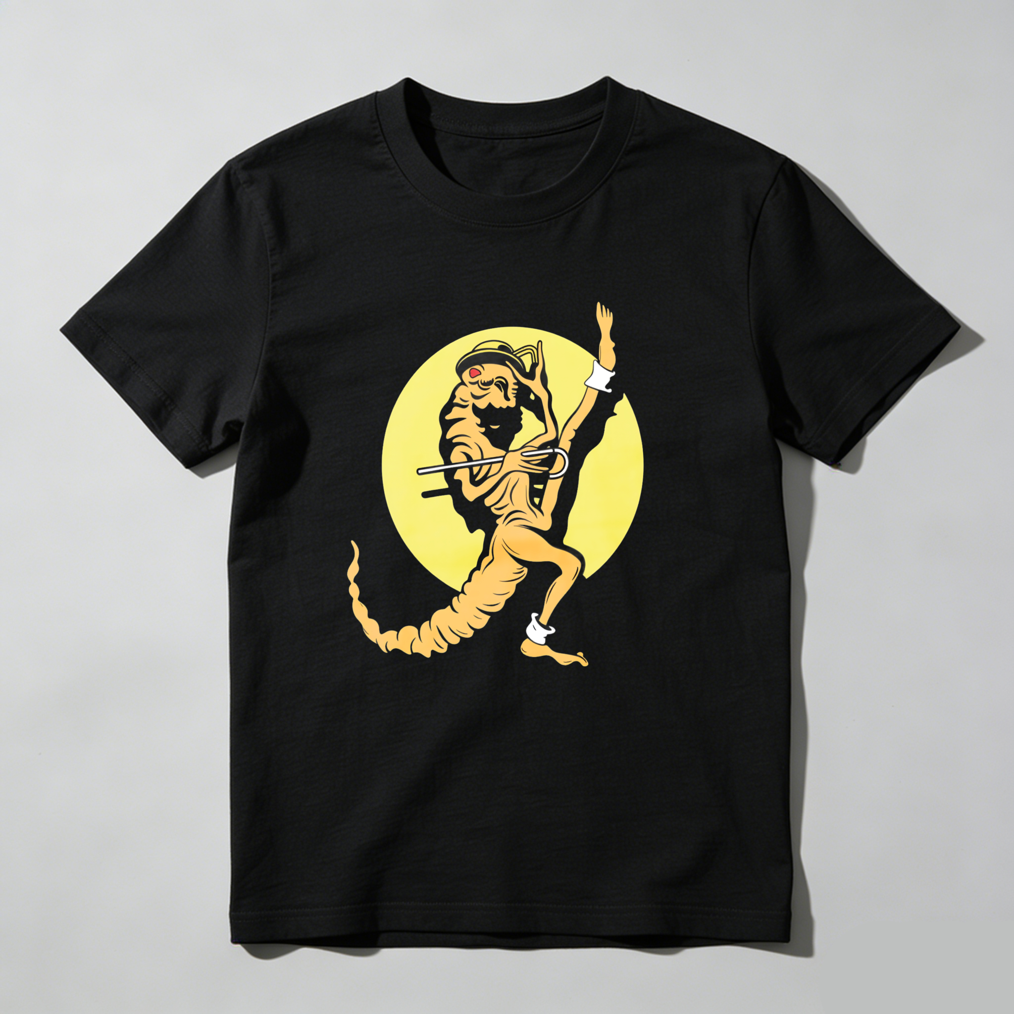 Dorawear™ Tiger Playing Flute In Moonlight T Shirt
