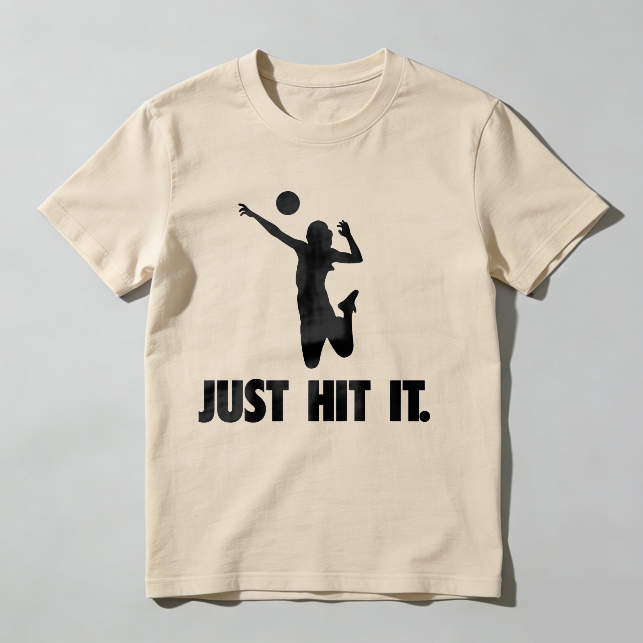 Dorawear™ Volleyball Player Silhouette Just Hit It  T Shirt