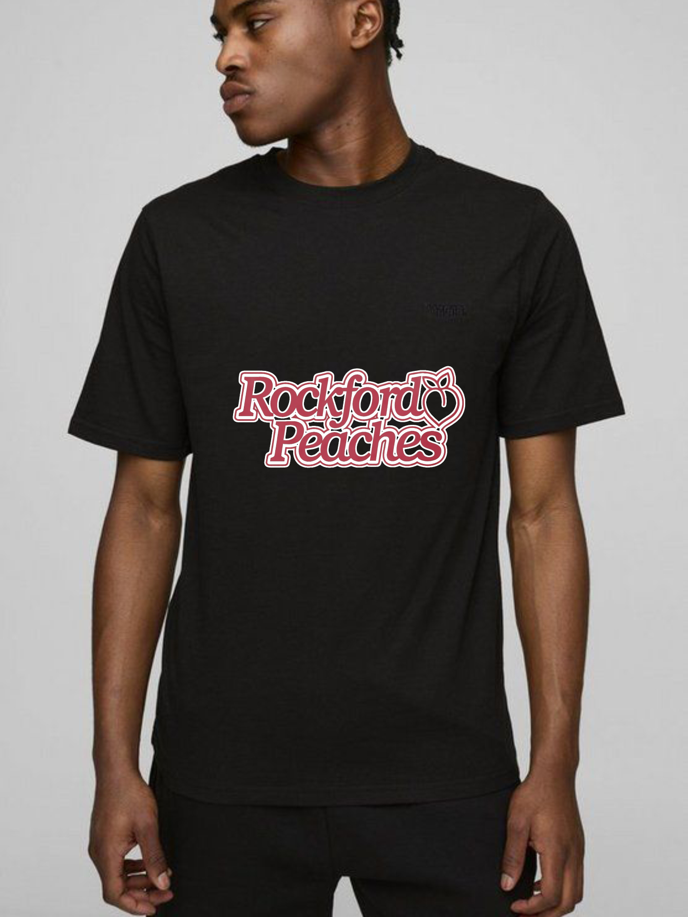 Dorawear™Rockford Peaches Logo Design T Shirt