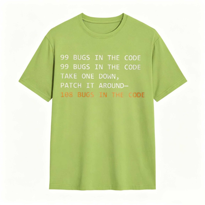 Dorawear™   99 Bugs In The Code Take One Down Patch It Around 108 Bugs In The Code T-shirt
