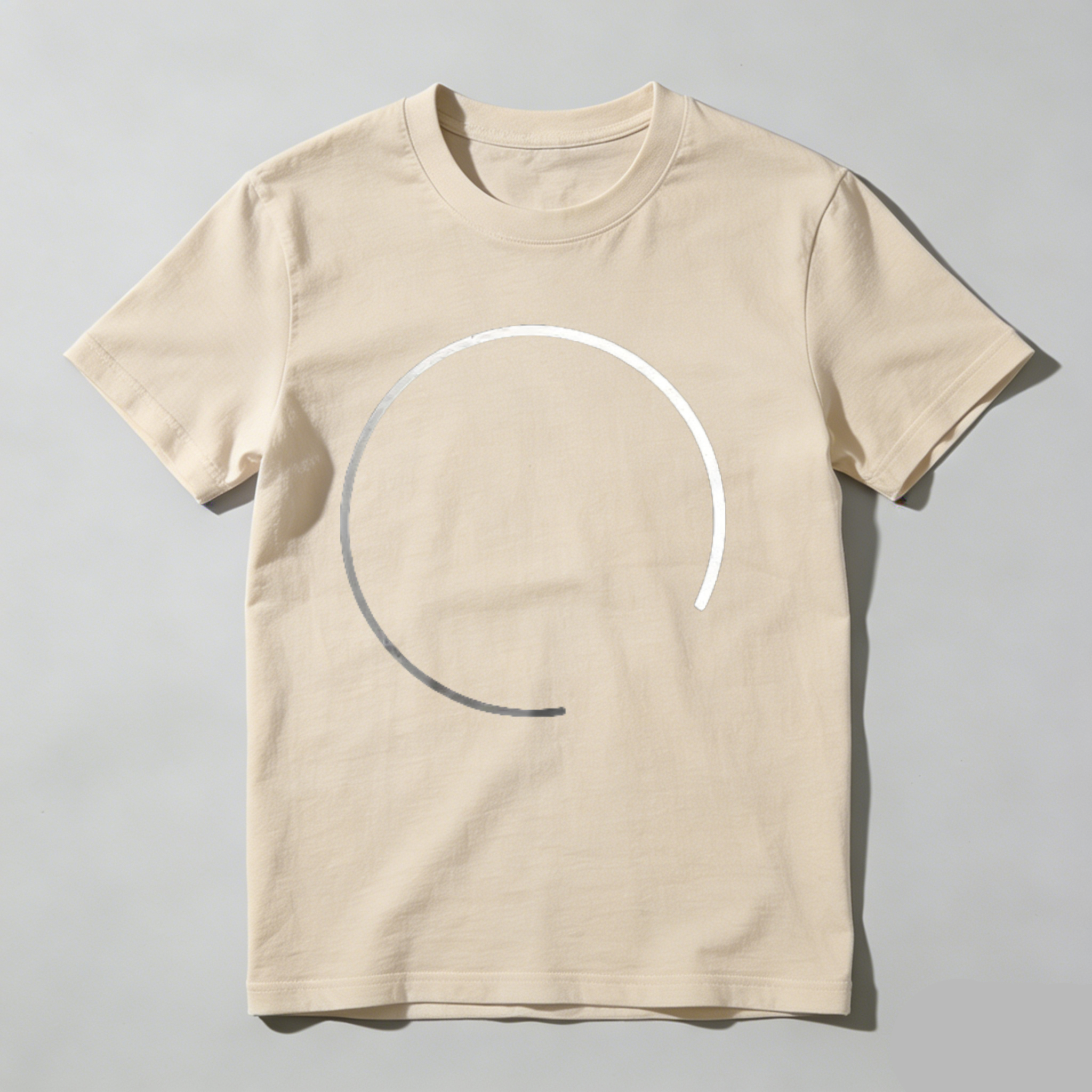 Dorawear™ White Circle On Black Background T Shirt