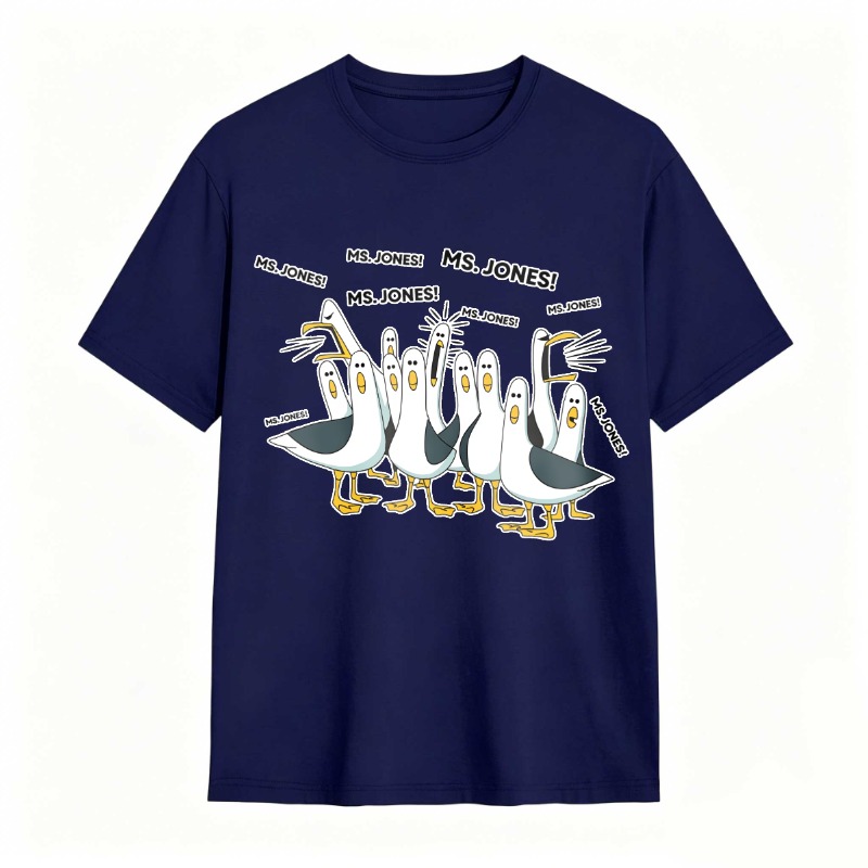 Dorawear™ Ducks Chasing Ms Jones tshirt 100% cotton